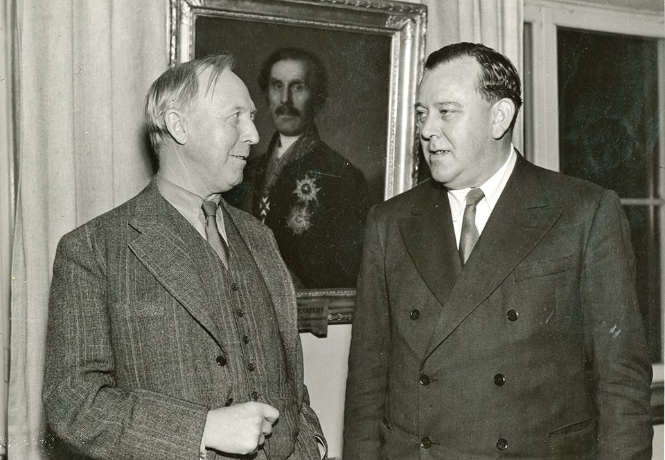 ernst wigforss finansminister med trygve lie 1944